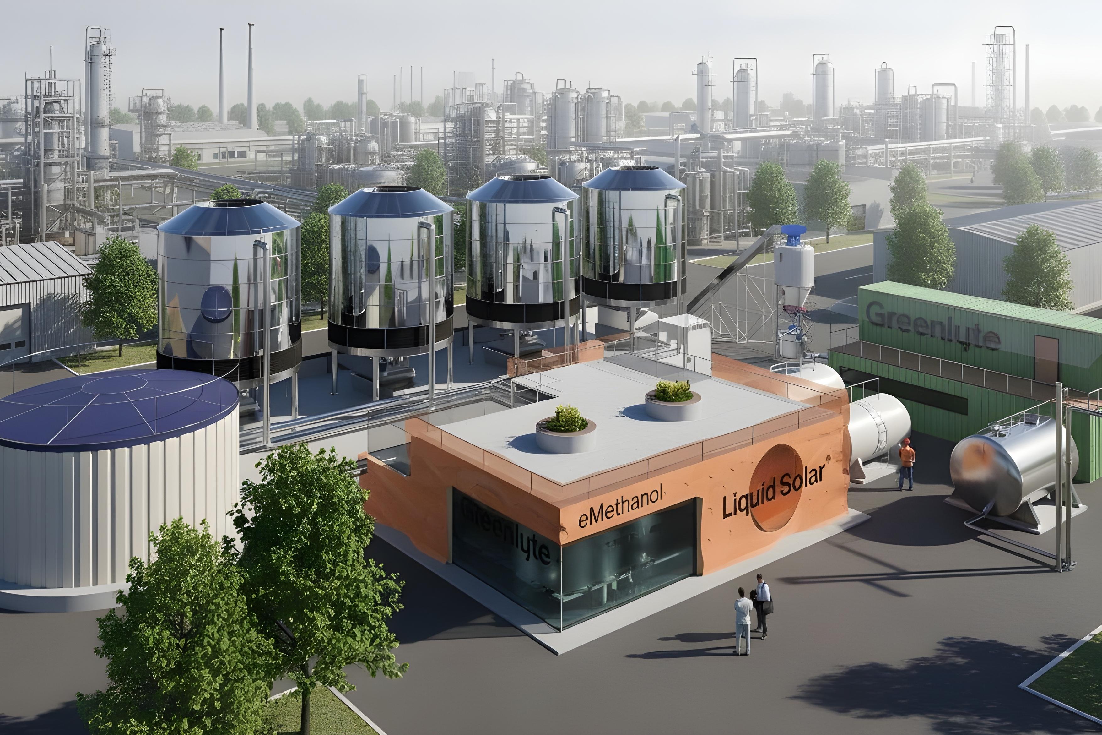 Virtuelle Ansicht DAC-2-eMethanol LiquidSolar™-Werk