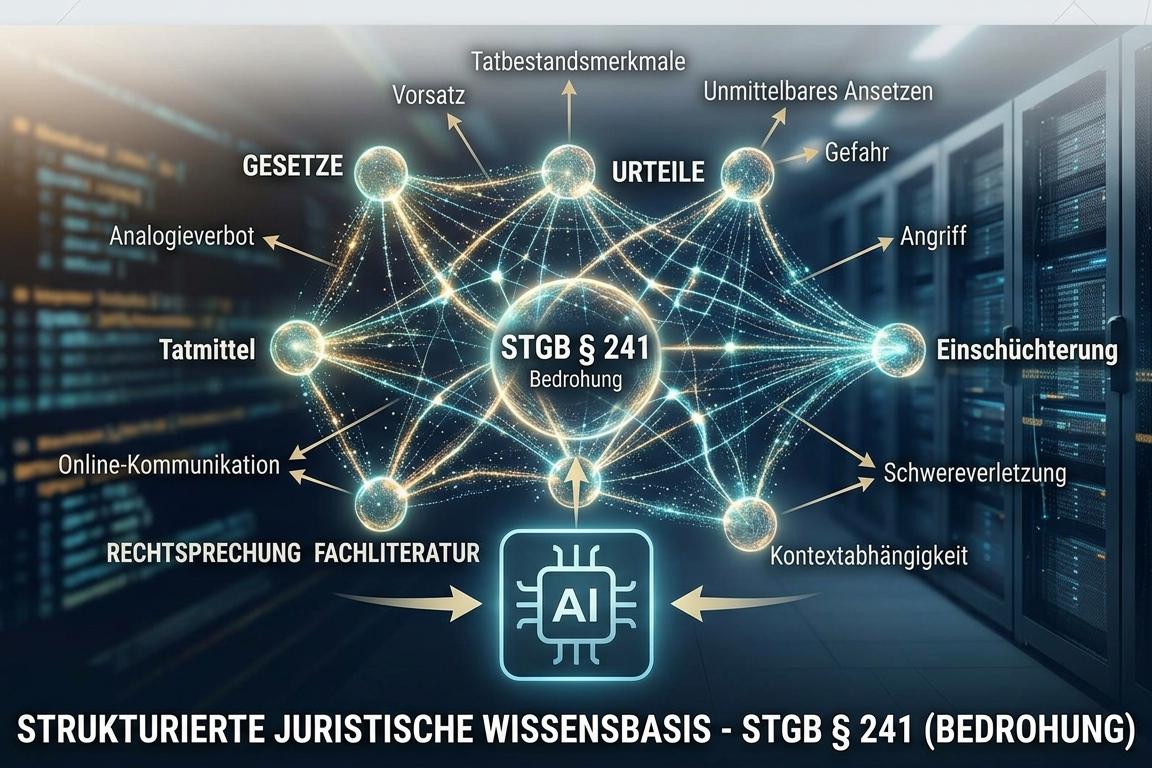 Grafische Darstellung von IustitiAI, KI-generiert