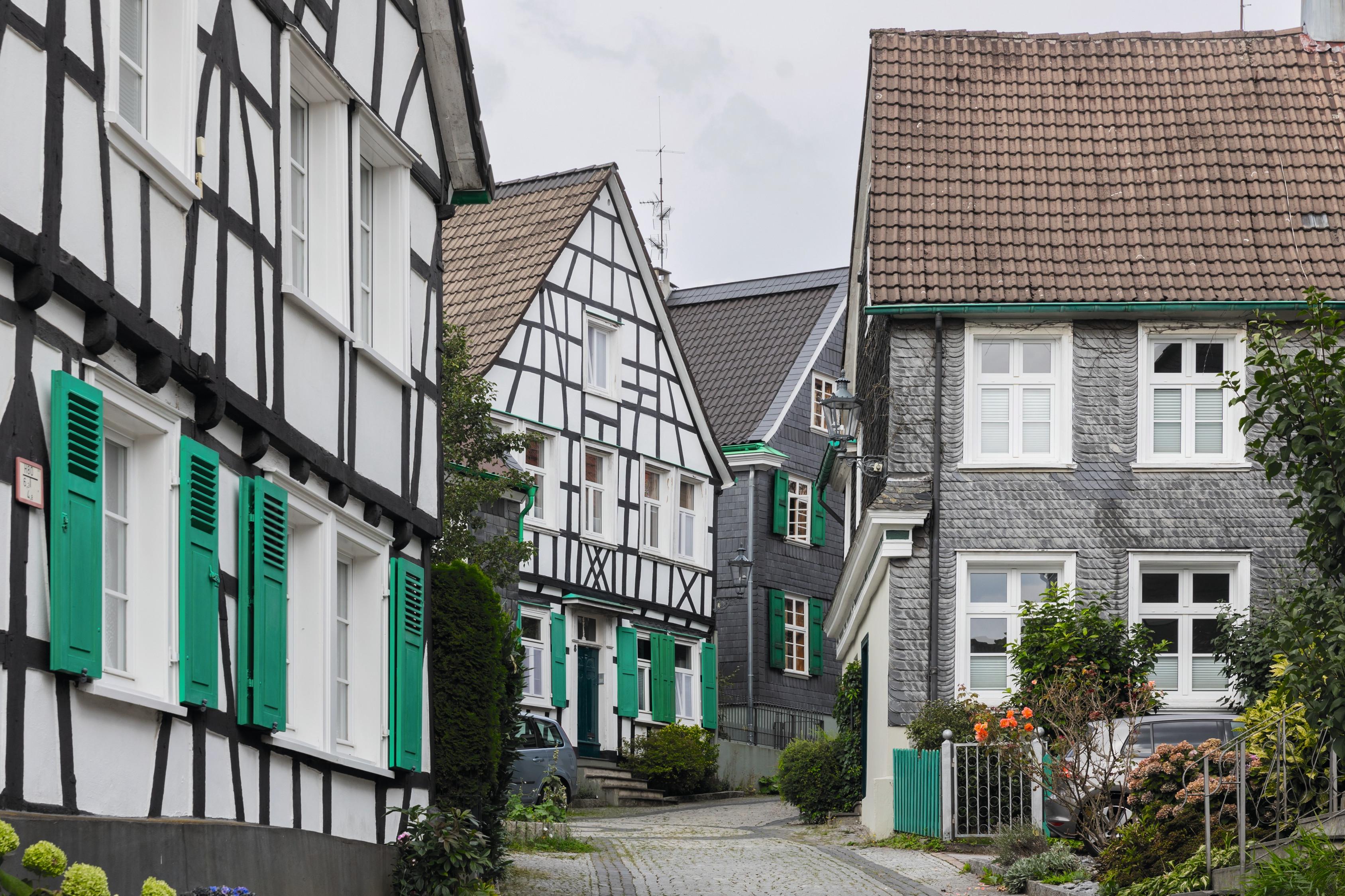 Fachwerkhäuser im Bergischen Land