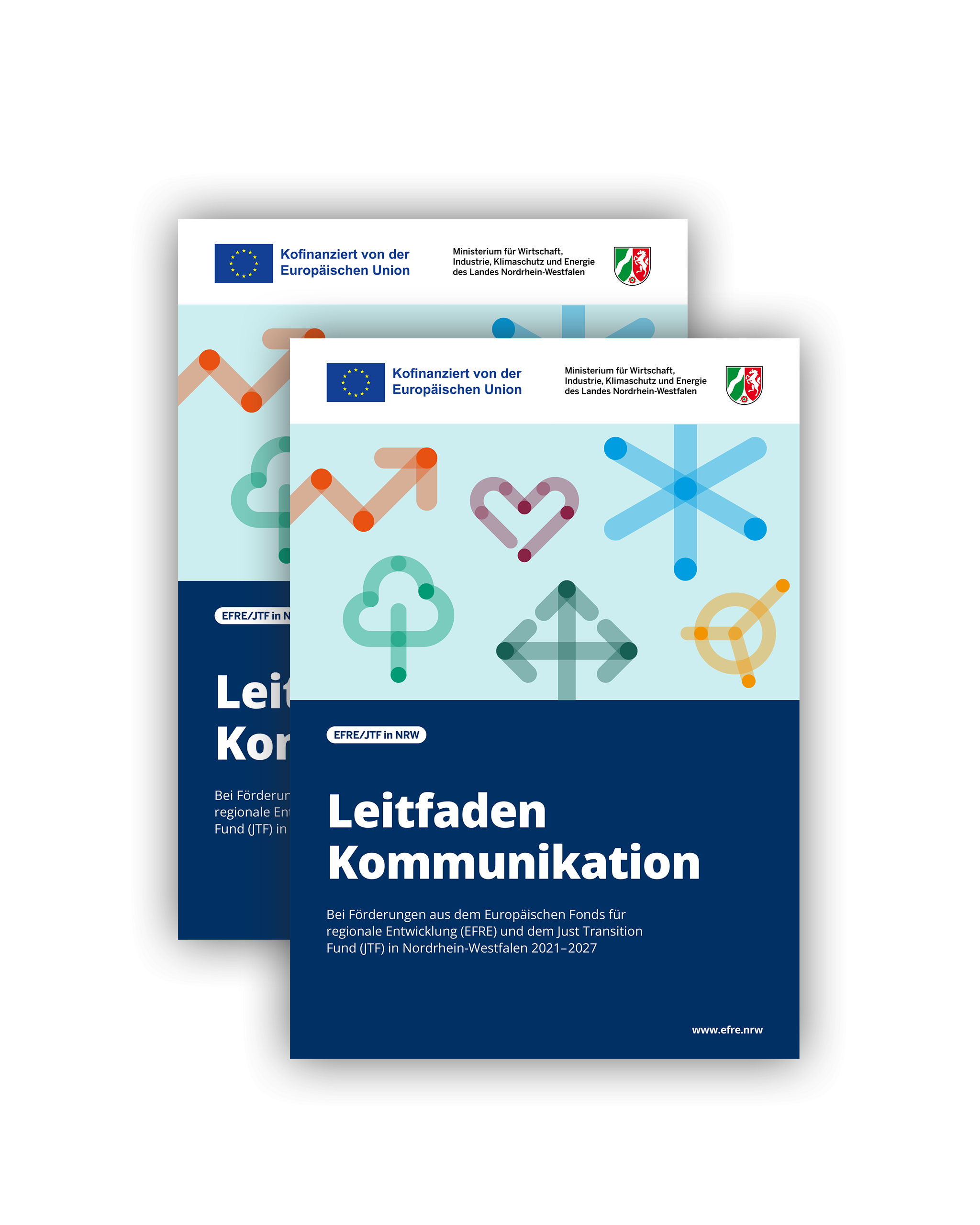Titelseite des Leitfaden Kommunikation zum EFRE/JTF-Programm NRW