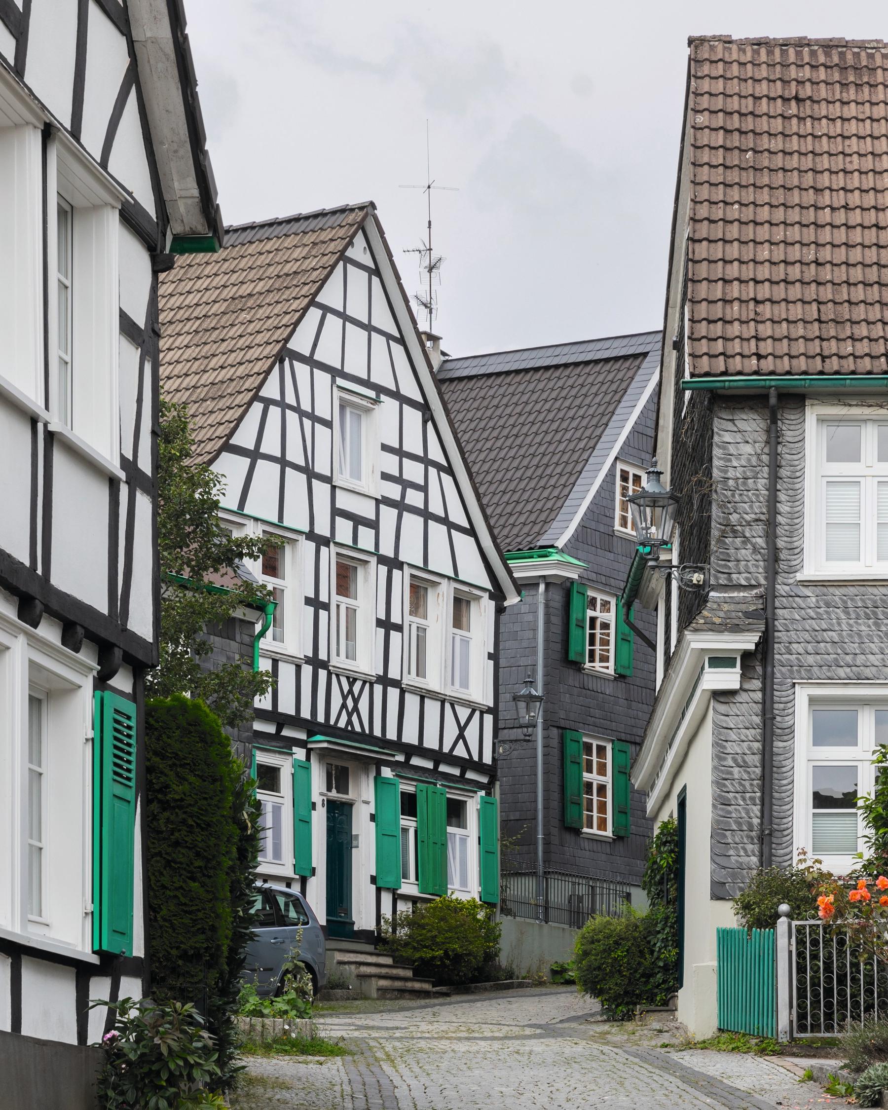 Fachwerkhäuser im Bergischen Land