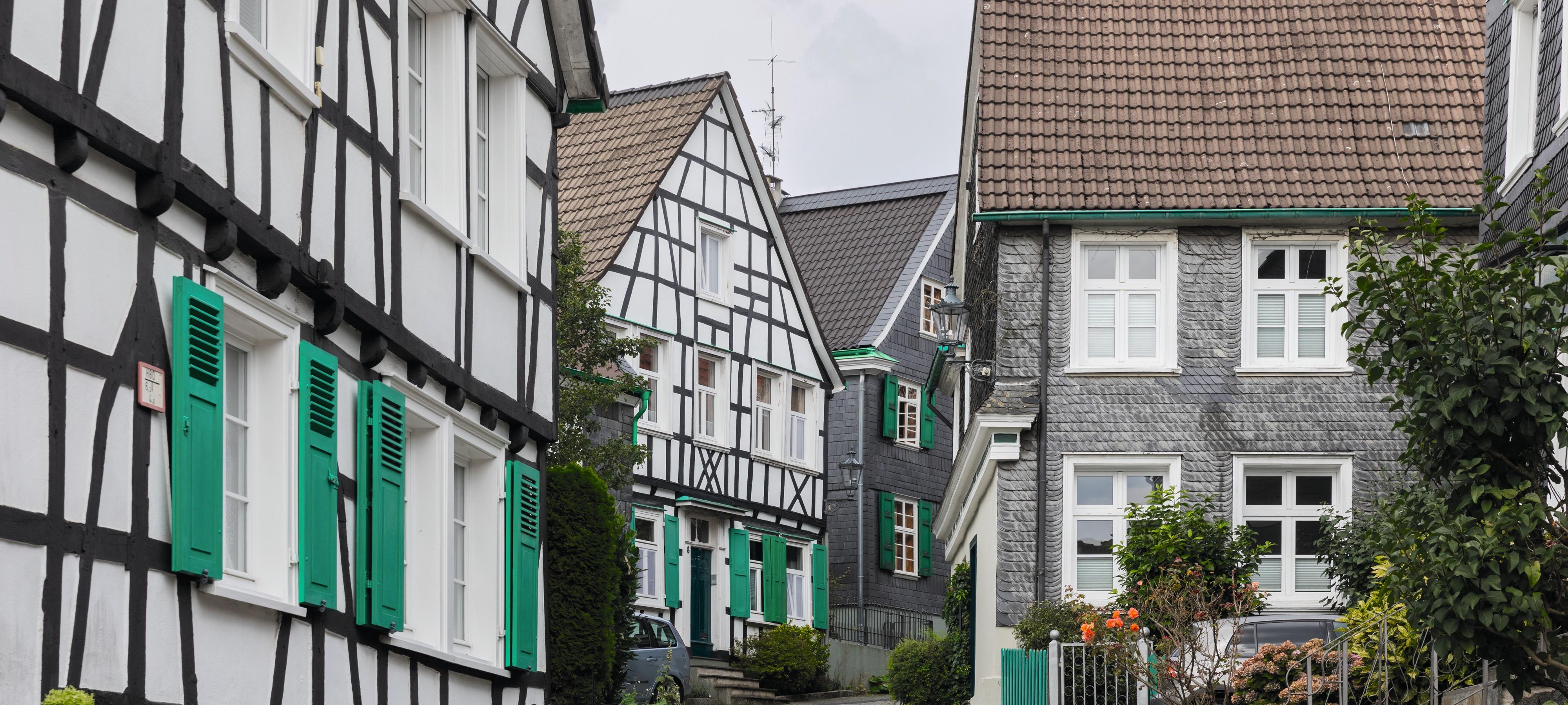 Fachwerkhäuser im Bergischen Land